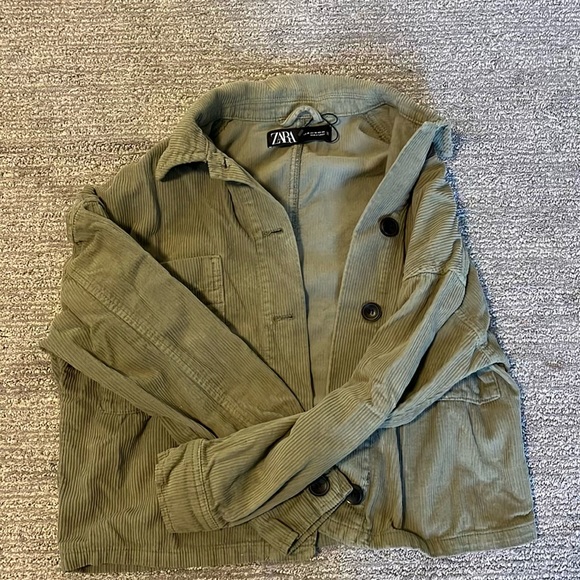 Green Zara Corduroy Jacket - Picture 3 of 4